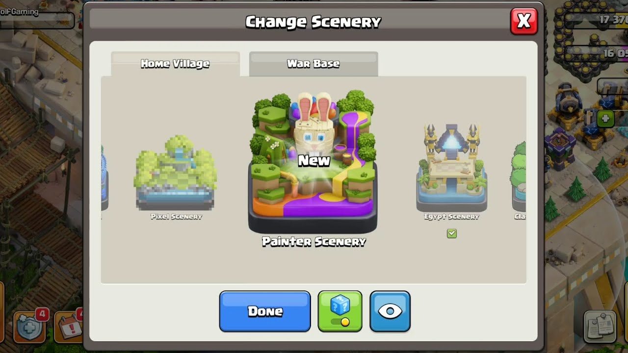Clash Of Clans - Free Painter Scenery * 100% Worth It!!!