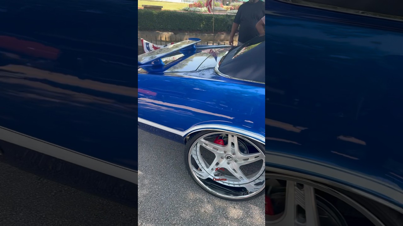 LS swapped convertible 442 cutlass tuckin 24s 🔥