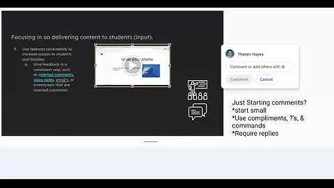 Inserting Comments in Google Docs Slides Drawings
