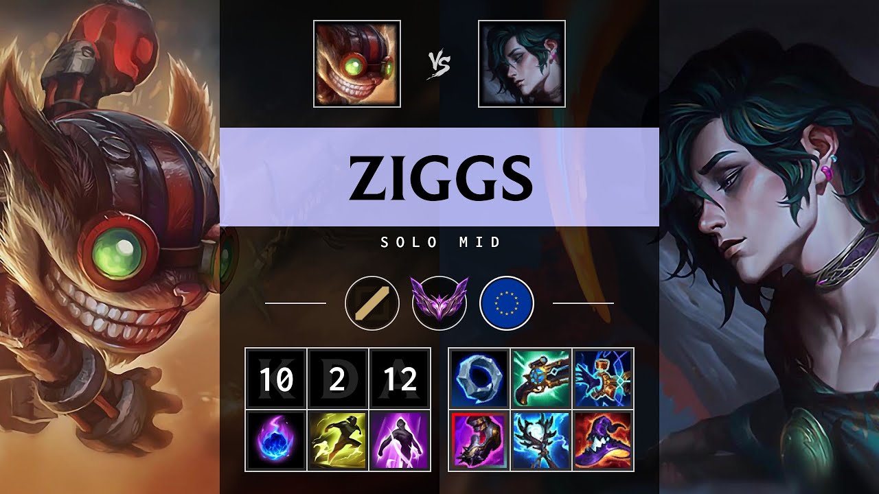 Ziggs Mid vs Hwei - EUW Master Patch 25.12