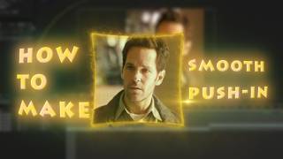 How to create a smooth push-in transition?