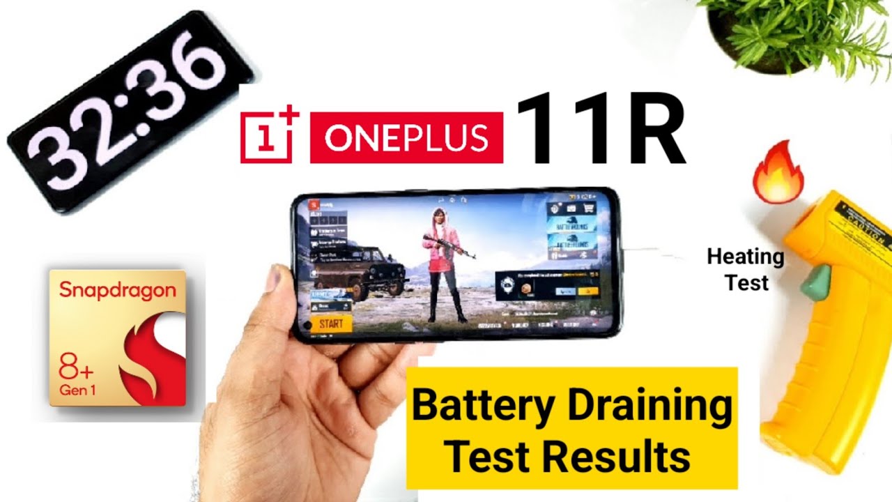 Oneplus 11r Battery Draining Test Results | Heating Test | Fps drop ...