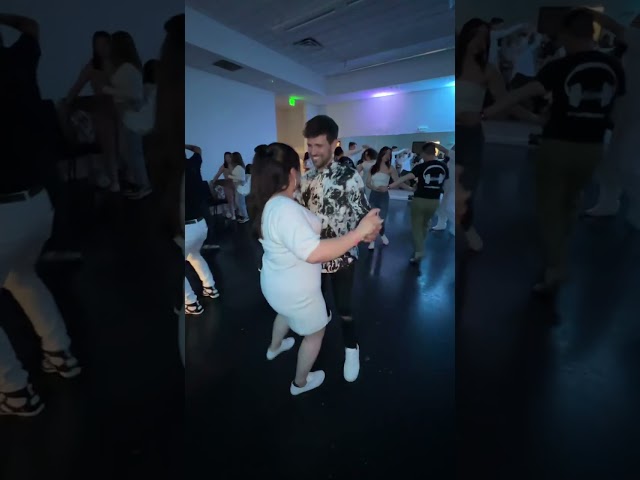 Bachata sensation Dani J social dancing at the BailaOKC Festival social.