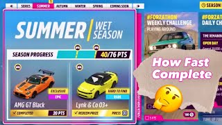 Summer Wet Season - How Fast Complete and get Cars Forza Horizon 5 gameplay Logitech G29 screenshot 5