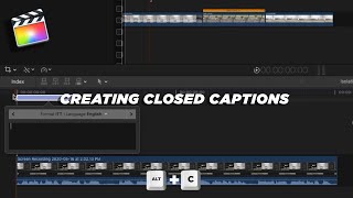 How to add Closed Captions in Final Cut Pro X