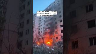 Russian missile, drone barrage kills at least 13 across Ukraine | AFP