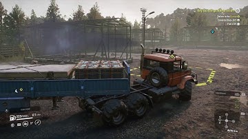 SnowRunner - Building the Garage in Zimnegorsk - Clip