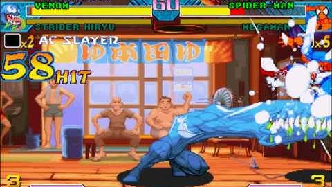 MVC Combos 2008 - AC-Slayer - Venom LK Down Cancel Infinite.mp4