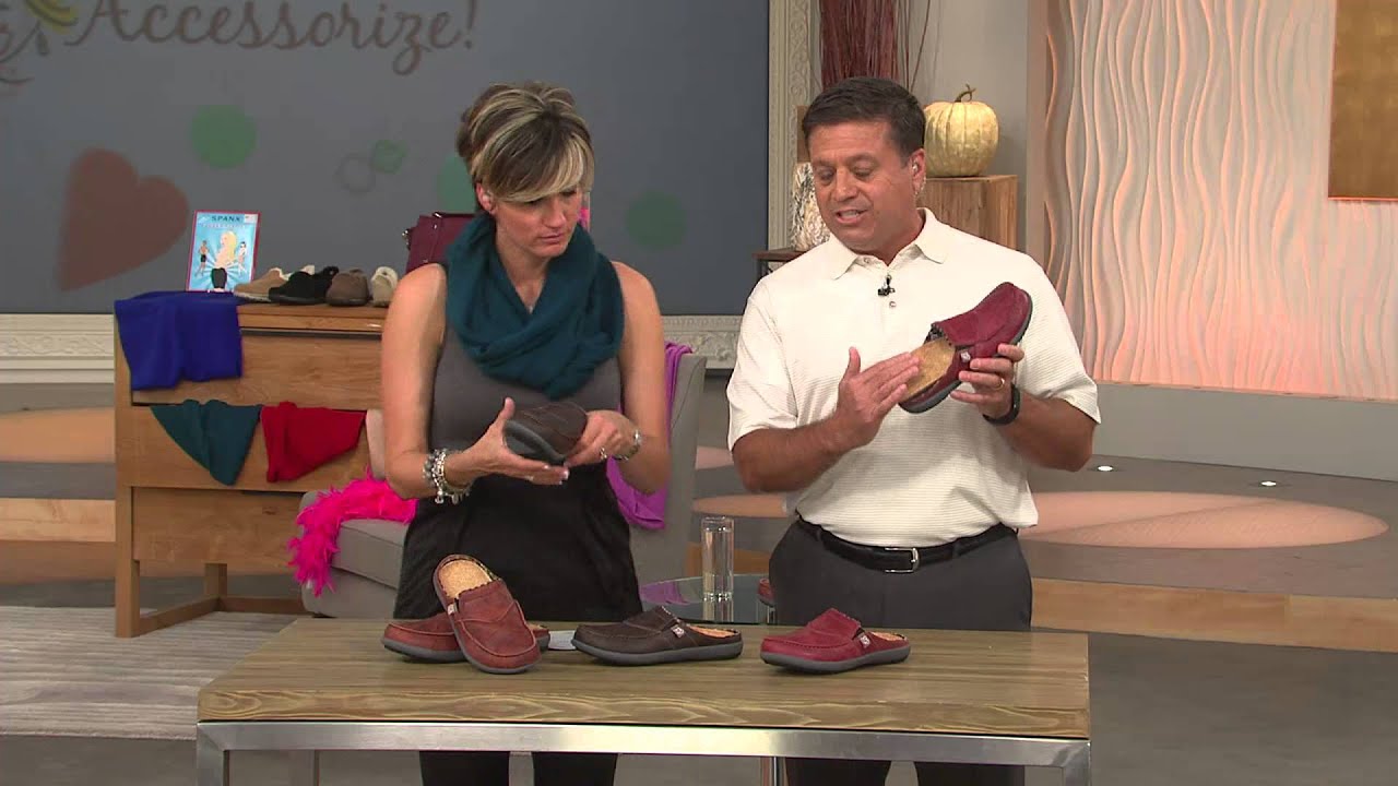 Spenco Siesta Slide Orthotic Leather Slipon Shoes with Shawn Killinger