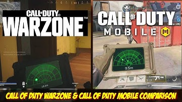 Call of duty mobile vs Call of duty warzone heartbeat sensor comparison /Cod mobile comparison video