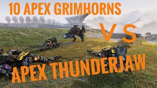 10 Apex Grimhorns vs. Apex Thunderjaw: Horizon Forbidden West