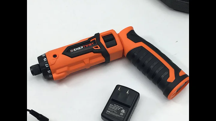 Enertwist Cordless Electric Rechargeable Screwdriver 8V Max 21+1 Clutch Dual Position LED Light