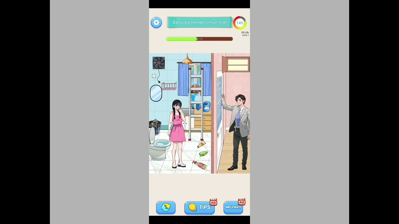crazy brain puzzle level~88 | clean the Messy bathroom - YouTube