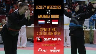 LESLEY WEESSIES V AMANDA NOOR | 2019 PENCAK SILAT BELGIUM OPEN