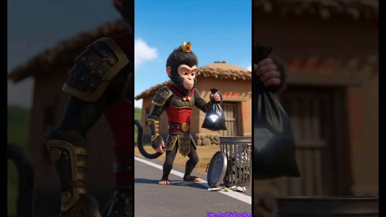 🐒Monkey throws away his diamond by mistake💎😱|HarShee Animated Stories