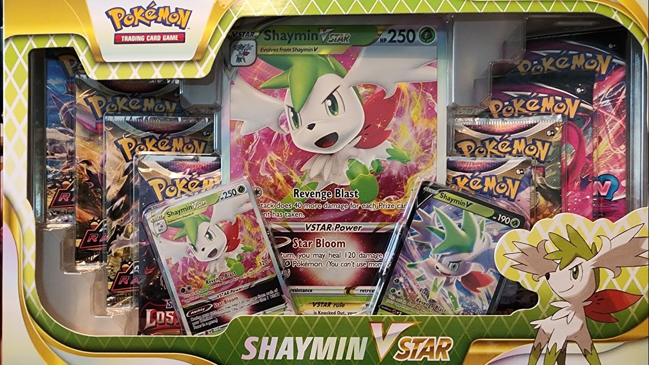 Shaymin Vstar Premium Collection Box - Disount Pokemon Cards at Walmart
