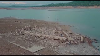 Submerged 300-year-old town reappears as drought hits Philippines