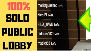 GTA 5 ONLINE - SOLO PUBLIC LOBBY GLITCH (2019)