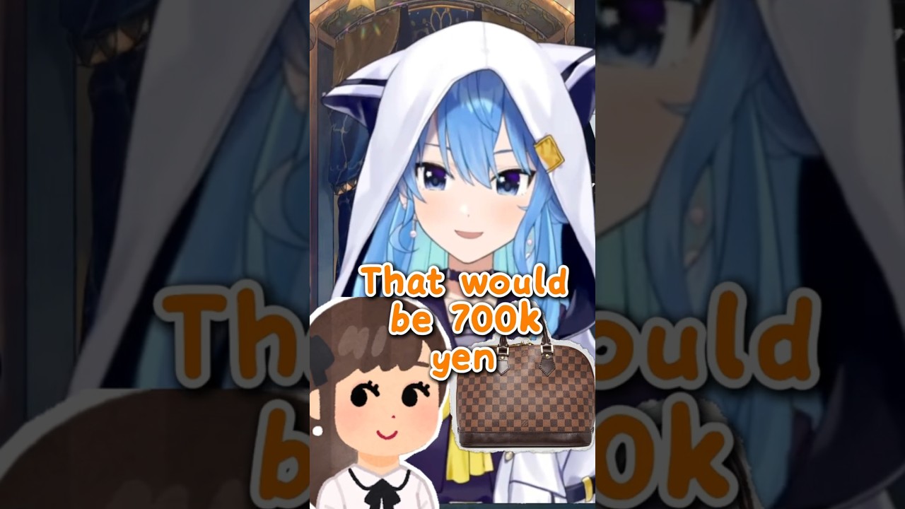 Suisei CAN’T Believe HOW MUCH This Bag Costs #hololive #vtuber #holojp #shorts #ホロライブ