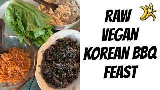 Raw Vegan Korean BBQ Feast
