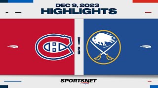 NHL Highlights | Canadiens vs. Sabres - December 9, 2023