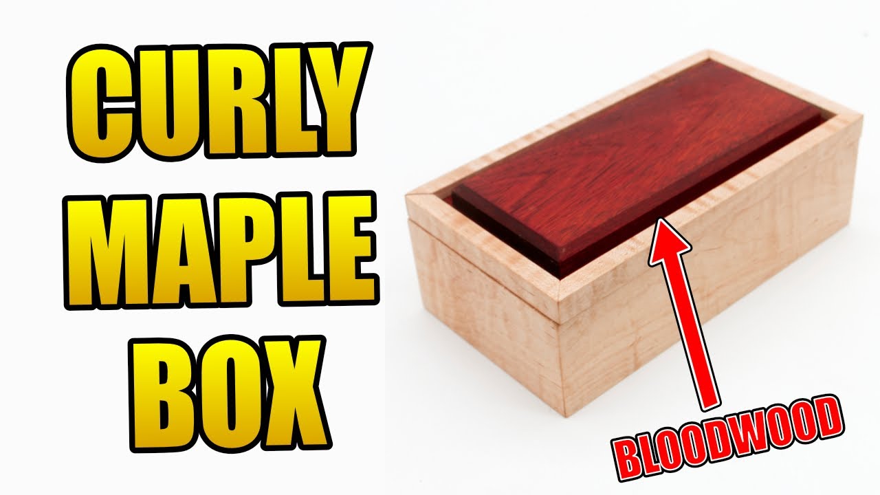 Curly Maple & Bloodwood Keepsake Box