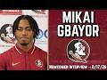 Mikai Gbayor Newcomer Interview 2-17-26 | FSU Football | Florida State Football | Warchant TV