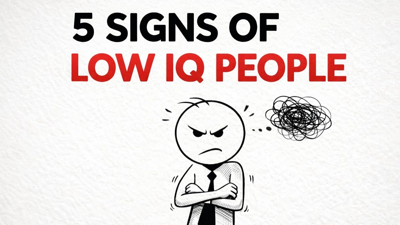 5 Signs of Low IQ People  ! 
