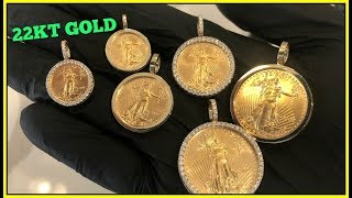 22Kt D Coin Pendants