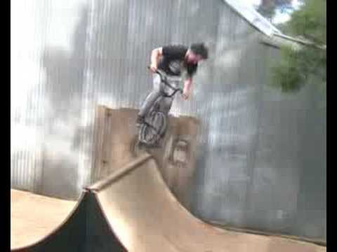 bmx spine mini ramp riding - YouTube