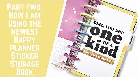 Part Two- How I Am Using the Newest Happy Planner Sticker Storage Book