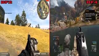 Battlefield 2 vs  BF4 Dragon Valley Remake Graphics Comparison