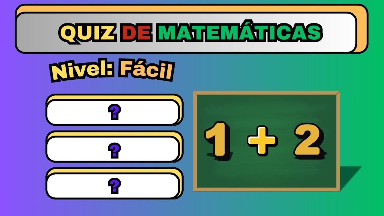 EXÁMEN DE MATEMÁTICAS/NIVEL FACIL/con 5 segundos de tiempo🧠😎