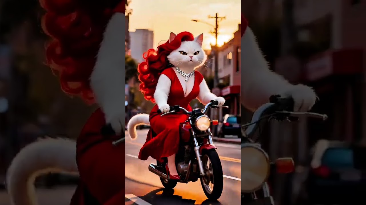 ai dramatic cat shorts 