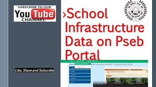 School Infrastructure data on Pseb Portal ||Session 2023-24  || By Sukhraj Wealth