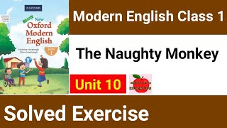 The Naughty Monkey class 1 | The Naughty Monkey Class 1 Questions and Answer| book 1 unit 10