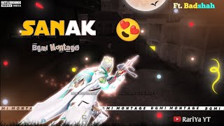 SANAK ( ft. Badshah ) - Beat Sync Montage | Bgmi Velocity Montage | Pubg Montage
