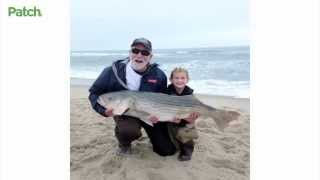 43-Pound 6-Year-Old Catches 41-Pound Striper
