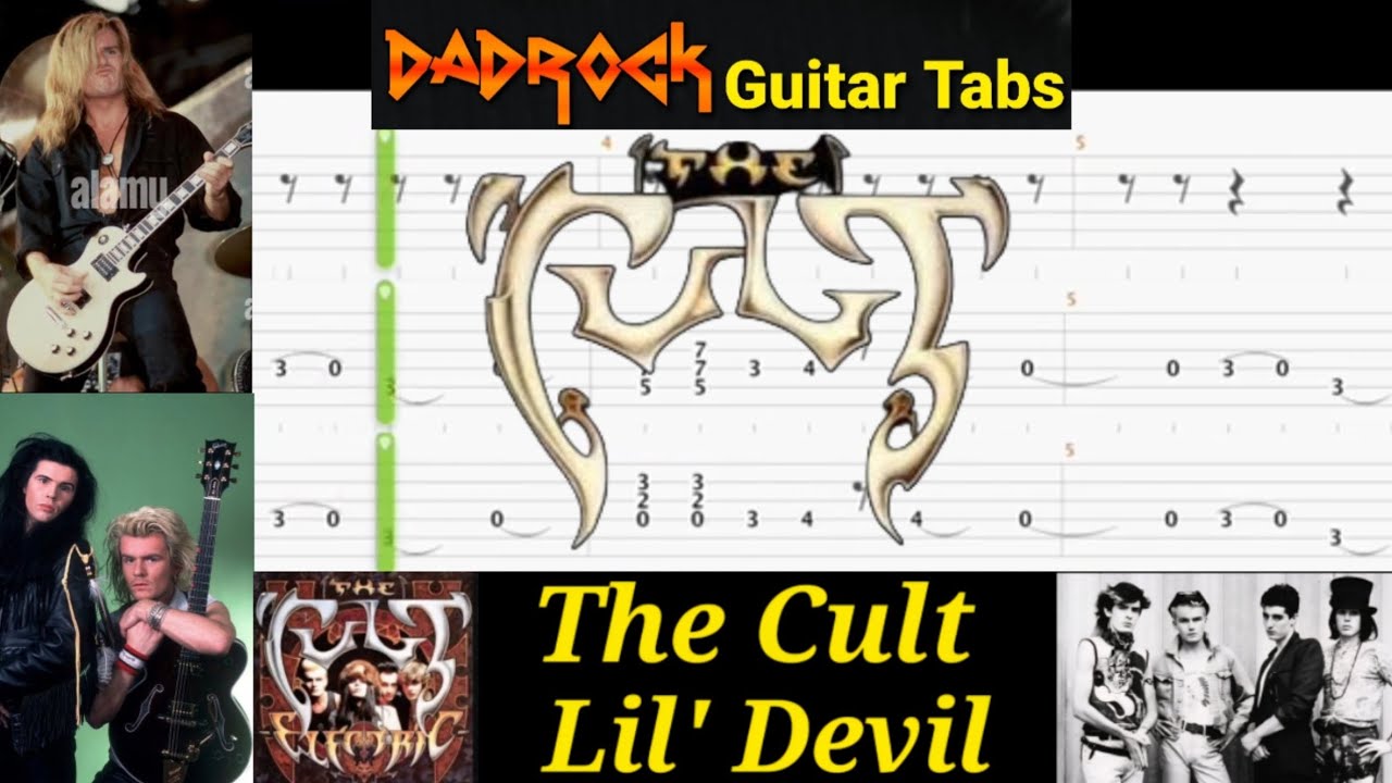 Lil Devil - The Cult - Урок по табулатуре для гитары и баса