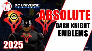 DCUO Absolute Dark Knight Emblems