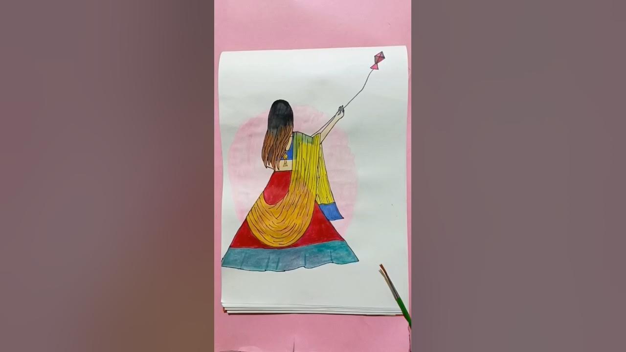 Easy water colour painting | Uttarayan special | Makar Sankranti # ...