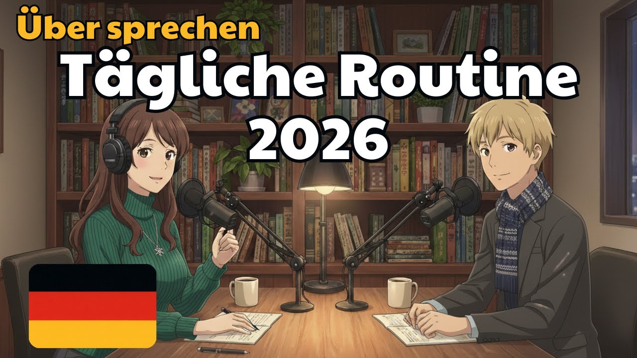 Wie man über den eigenen Tagesablauf auf Deutsch spricht 2026 | Deutsch-Konversationspraxis