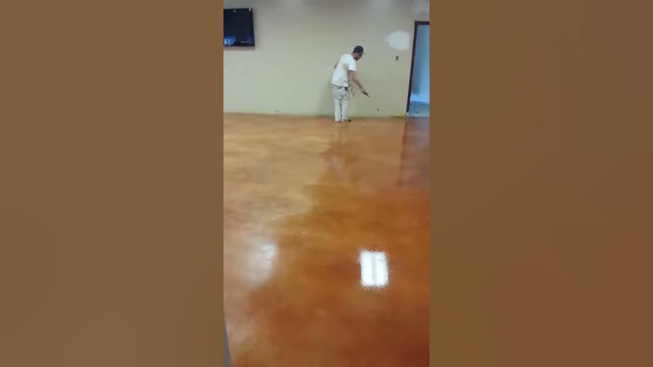 Sealing a polished and stained concrete floor using Sr2 YouTube