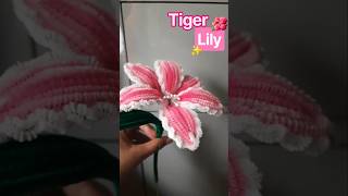 Tiger Lily Step by Step😵😱 | #lily #trending #fyp #pipecleanercrafts #art #flowercraft