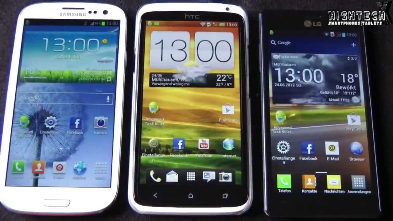 Samsung Galaxy S3 vs. HTC One X vs. LG Optimus 4X HD: Benchmark, Browser, Display | HighTechX