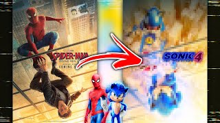 [RareGalaxy5] Turning SPIDER-MAN: BRAND NEW DAY Posters Into SONIC MOVIE 4 Posters!! #2
