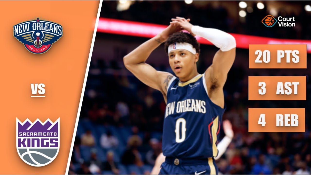 Jeremiah Fears - 20 Points, 3 Assists, 4 Rebounds vs Kings - 2025-26 Regular Season