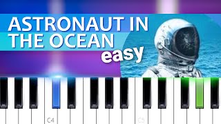 Video-Miniaturansicht von „Masked Wolf - Astronaut In The Ocean | EASY PIANO TUTORIAL“