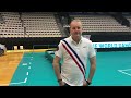Patric Jonsson før finalen mot Estland i U19 VM for menn 2017