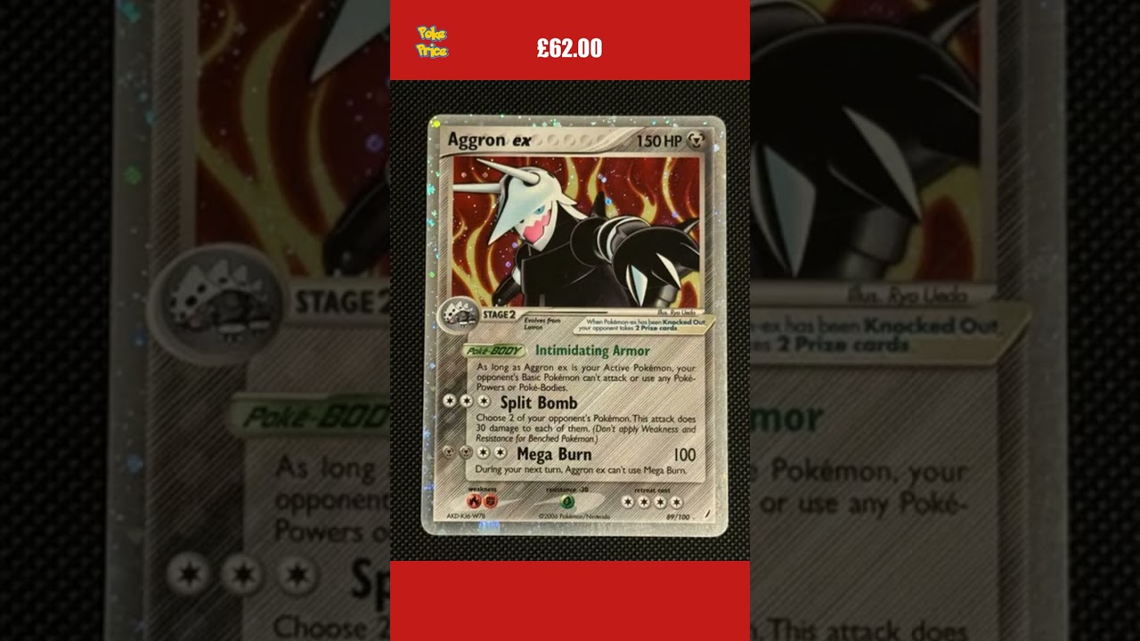 Aggron EX 89/100 Ex Crystal Guardians Ultra Rare Holo 2006 Pokemon Card